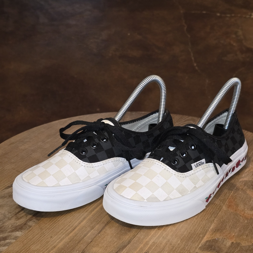 VANS Authentic Split Checkerboard Black White Ros… - image 1